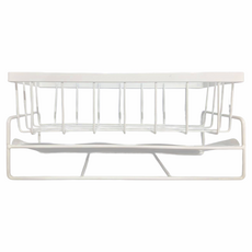 Mega 廚房碳鋼多功能瀝水置物架, 23 x 10 x 9cm, 白色, 1個