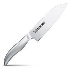 SHIMOMURA 下村 Verdun 職人專用一體成型不鏽鋼三德刀 菜刀, 銀色, 1支