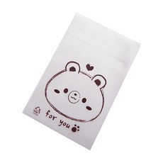 For you 熊熊臉半透明餅乾袋, 200入, 1個