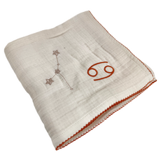 FABELAB 星座寶寶毯 - 100%有機棉, 巨蟹座, 100 x 100cm