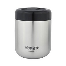 HouseKeeper 妙管家 316悶燒罐提袋組 附不鏽鋼摺疊湯匙 11 x 11 x 15.5cm, HKVC-1004, 800ml, 1組