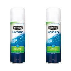 Schick 舒適牌水次元刮鬍露，敏感型，蘆薈成分，舒緩刮鬍不適，無酒精, 198g, 2瓶