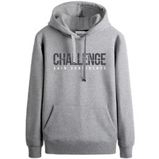 DUCLY 大尺碼刷毛連帽T DUC-803