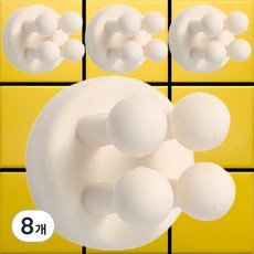 LivingHomeDetail 黏貼式多用途矽膠支架牙刷架 LHD-059, 8個, 白色