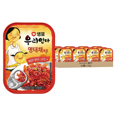 Sempio 膳府 炒明太魚絲罐頭 辣味, 50g, 30罐