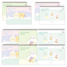 PENPIA 印花素描本 隨機出貨, 13張, 10本