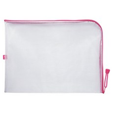 SEASON Paper&Gift 四季紙品禮品 B4L型防水拉鍊袋 - 粉色, 28.5 x 39cm, 1個