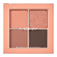 MACQUEEN 1001 Tone On 專業四色眼影盤, Dry Coral Petal, 1個