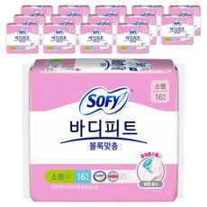 바디피트 볼록맞춤 생리대 날개형, 소형, 16개입, 15개