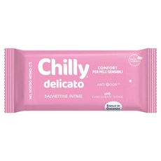 chilly Delicato 女性私密處清潔濕紙巾 攜帶型 12片, 1個, 65g