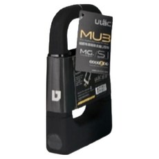 Ulac 自行車鎖MU3 Mag3 Magnum Force Anti Stolter Electric Kickboard Lock鎖, 1入, 黑色