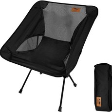 KEEP 캠핑 경량 플라이 체어 ver.2, 블랙, 1개
