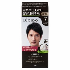 LUCIDO 倫士度 按壓式染髮霜 50 + 50g, 自然黑, 1組