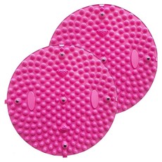 Bonitory 足部按摩圓形指壓墊 小款 37cm, 粉紅色, 2個
