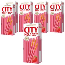 ARITA 有田製菓 城市一族 棒狀餅乾 草莓風味 3入, 2組, 75g