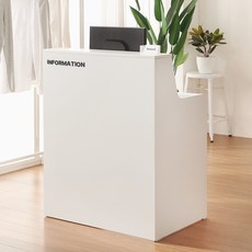 필웰 무노 카운터 서랍형 계산대 800 방문설치, 화이트