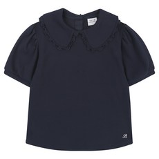 BEEN 女童款翻領羅紋變形T恤 BZ22TS05