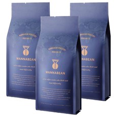 WANNABEAN ROASTERY 低咖啡因瓜地馬拉安提瓜SHB原豆咖啡, 無研磨咖啡豆, 1kg, 3個