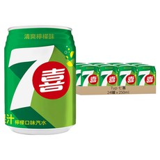 7up 七喜 汽水, 250ml, 24罐