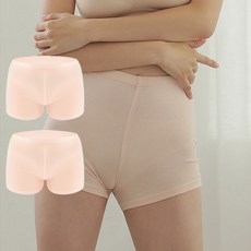 글램공감 여성용 보들 면스판 2부 속바지 2종 세트