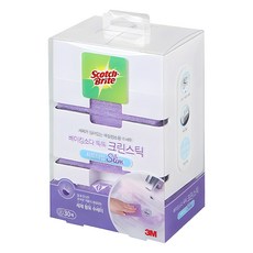 3M Scotch-Brite 百利 小蘇打啵啵清潔棒收納盒 + 海綿片型菜瓜布 主商品 30入, 1個