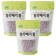 Organic Story 糙米米果球, 藍莓口味, 65g, 3包