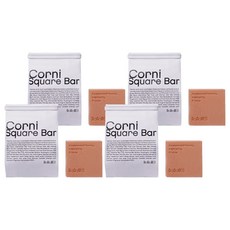 로로벨 산수유 스퀘어 바 진정 비누, 115g, 4개