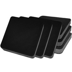 YUIL-TECH 方形黑色拼接地墊, 6個