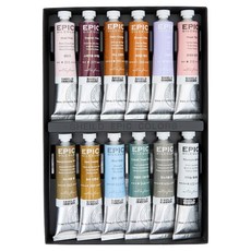 SHIELD 盾牌 Epic 油畫顏料 C套組, 50ml, 12色