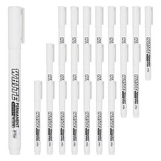 Librika 不可擦拭防水油性麥克筆 白色, 1色, 24個