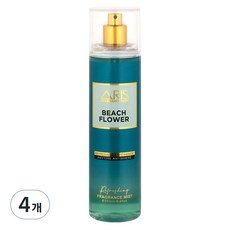 아리스 바디 미스트 비치 플라워, 4개, 250ml