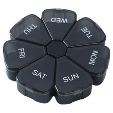 휴대용 알약케이스 블랙, 1개