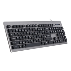 E-books Z3 仿機械手感降噪有線鍵盤，103鍵 USB 2.0接口, 仿機械手感, E-PCG196, 灰色