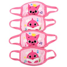 碰碰狐聯名款女童印花立體口罩 4入