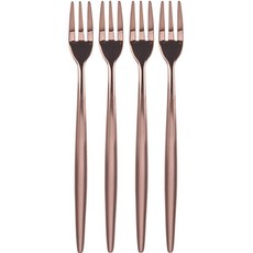 BSF Royal Diamant餐具茶叉, 玫瑰金, 4入