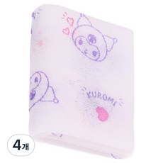 LiLFANT 三麗鷗柔軟沐浴巾, 酷洛米, 4個, 1入