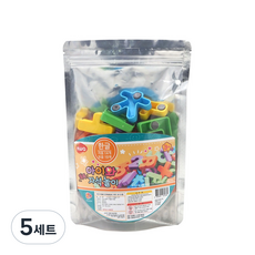 아이와 똑똑 자석놀이 한글 지퍼백 타입, 5세트, 24피스