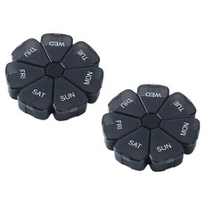 휴대용 알약케이스 블랙, 2개