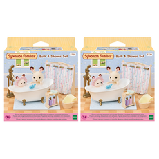 EPOCH Sylvanian Families 森林家族 寶寶淋浴浴室公仔組 5739, 2套