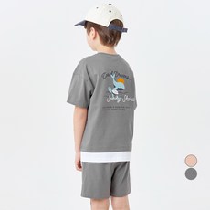 LollyTree 層次感鯨魚夢短袖短褲上下套裝