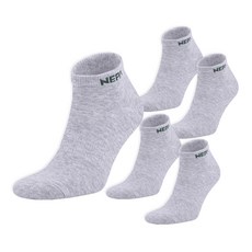 NEPA Hoarfrost 無氣墊運動短襪, 灰色, 5個