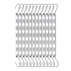 HANEE 窄空間省空間衣架 縫隙衣架, 銀色黑桃, 12個