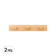 3단 우드 벽행거, 혼합색상, 2개