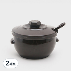 항아리모양 양념단지 소 8.3cm + 스푼 세트, 170ml, 2세트