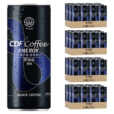 崇德發 CDF能量無糖黑咖啡, 250ml, 96罐