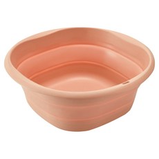 日本SP SAUCE 攜帶式可吊掛折疊臉盆, 粉紅色, 1個