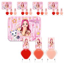 Little Bling 珠珠的秘密之星星女神兒童指甲油 3件組, 櫻桃粉色+橘粉色+甜粉色, 5組