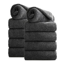 TowelToktok 韓國製造 飯店毛巾 200g 40支 精梳棉, 10個, 深灰色