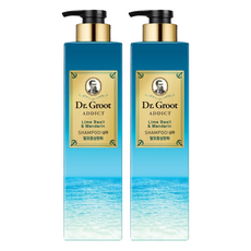 닥터그루트 애딕트 탈모증상완화 샴푸 라임바질 만다린, 680ml, 2개