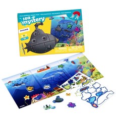 Miniland 深海尋寶磁鐵遊戲板 19片 海洋動物造型磁鐵 啟蒙幼童想像力及創意邏輯, 1組